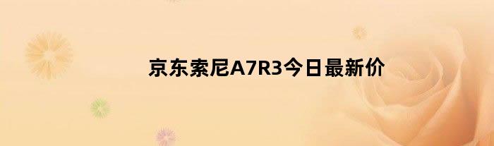 京东索尼A7R3今日最新价