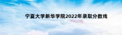 宁夏大学新华学院2022年录取分数线