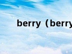 berry（berry女名）