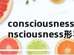 consciousness（consciousness形容词）